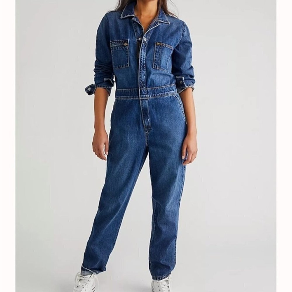Lee Women’s Blue Denim Utility Jumpsuit